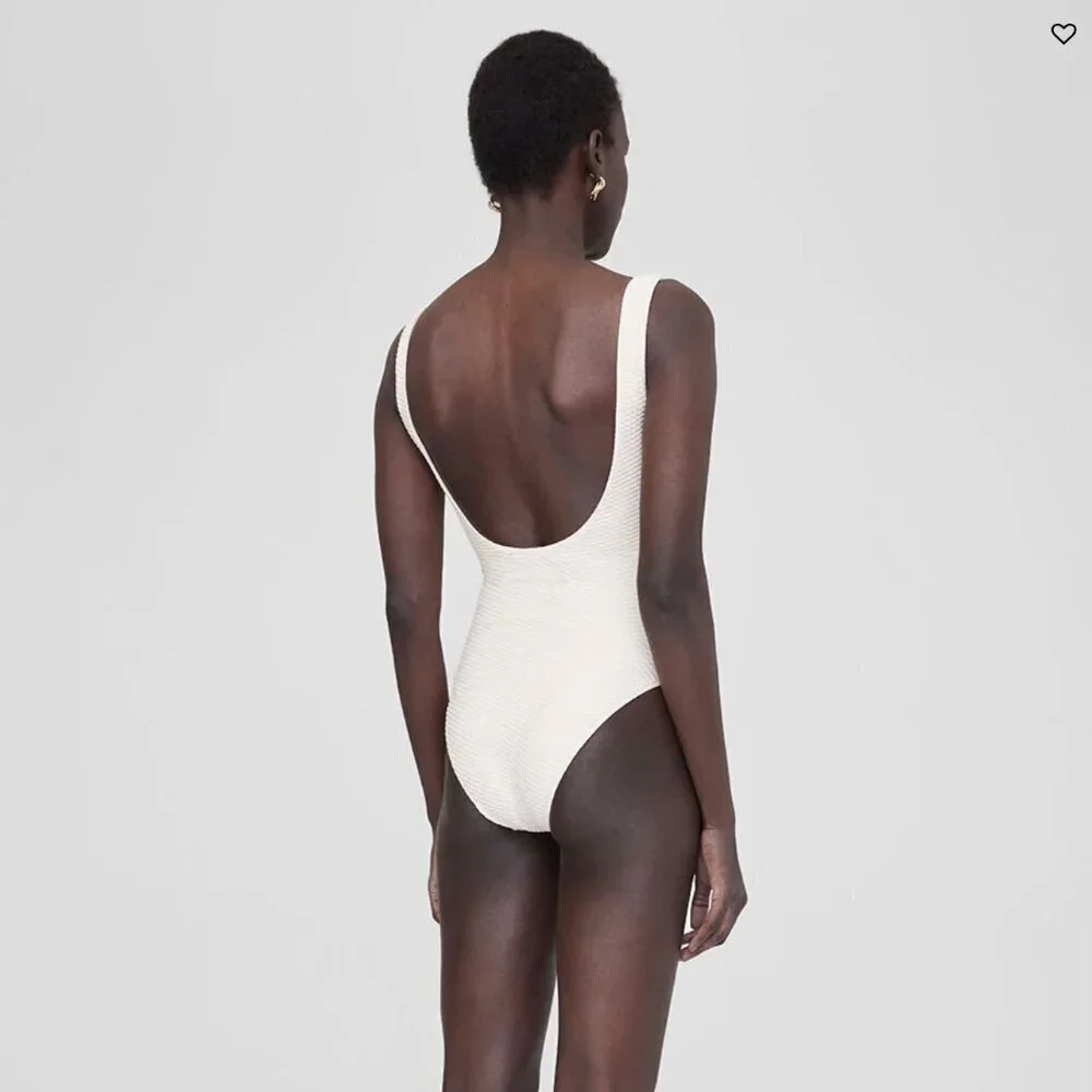ANINE BING Jace One Piece In Color Cream - Picture 2 of 8